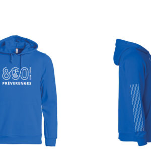 Pull à capuche bleu