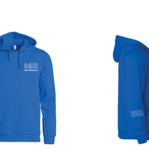 Pull à capuche bleu